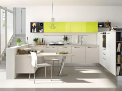 cucina con penisola Lube