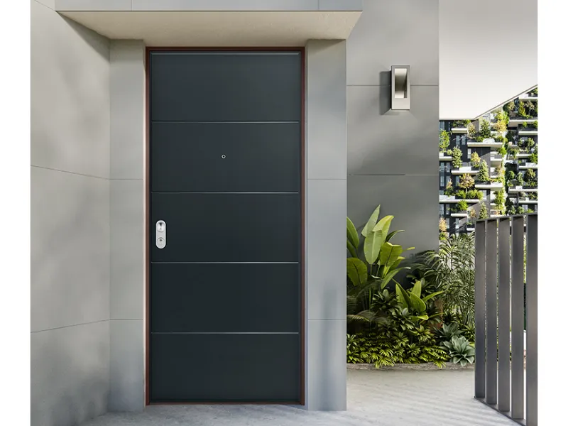 Porta Blindata in classe anti-effrazione 3, isolamento acustico 30 dB e trasmittanza termica 1,26 W/m²K