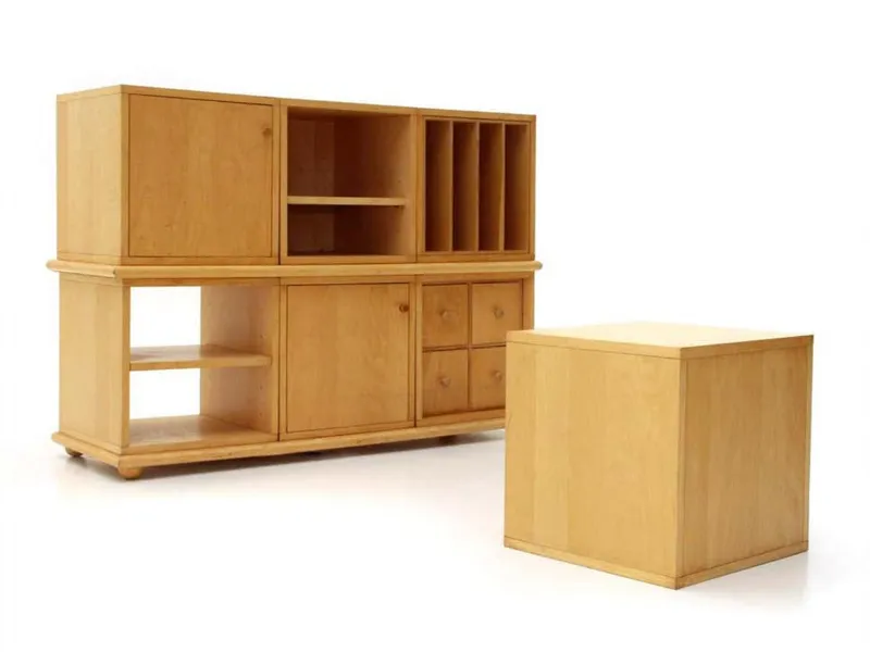 Bric: sistema autocomponibile e modulare di blocchi di legno - Driade - Credit: 1stdibs.com