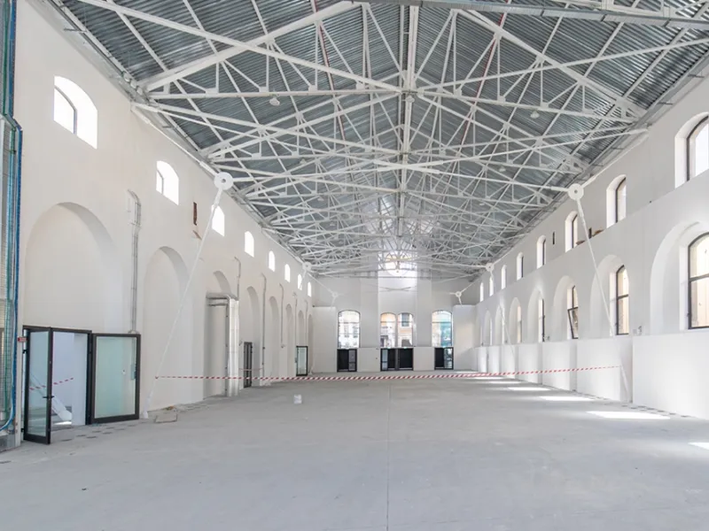 Interno dello spazio mostra del museo ADI a Milano