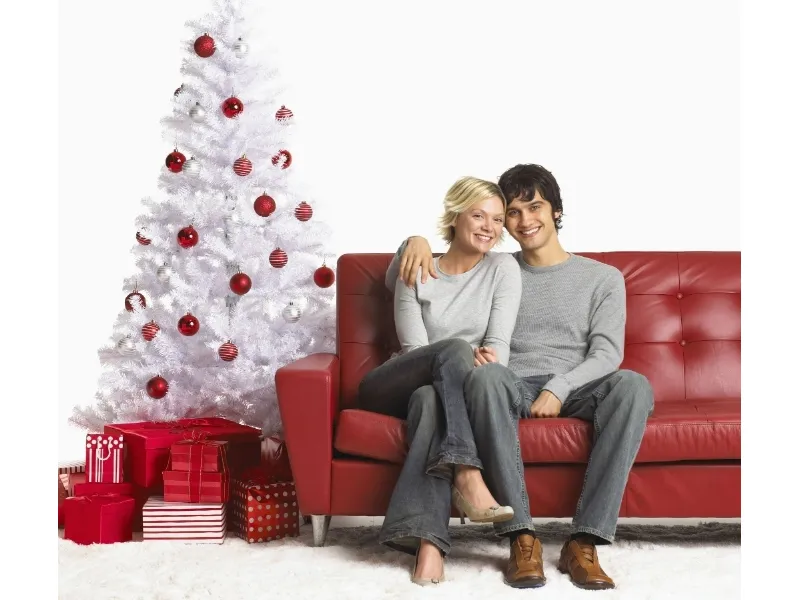 albero di Natale bianco