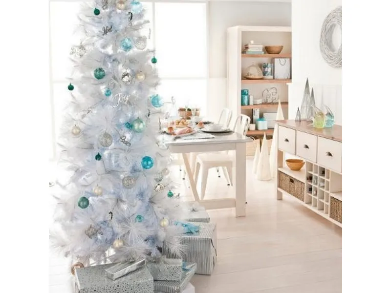 decorazioni natalizie bianche