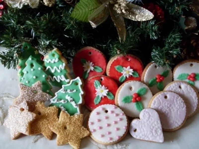 biscotti per decorare l'albero