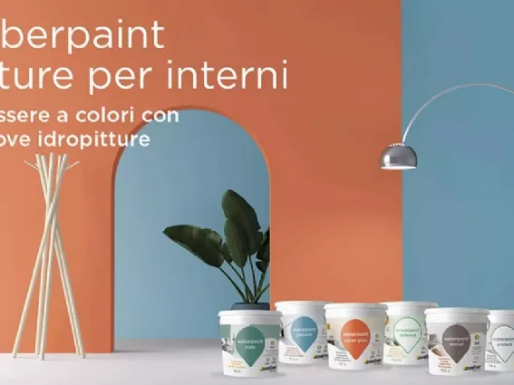 La linea di idropitture per interni weberpaint by Saint-Gobain Italia