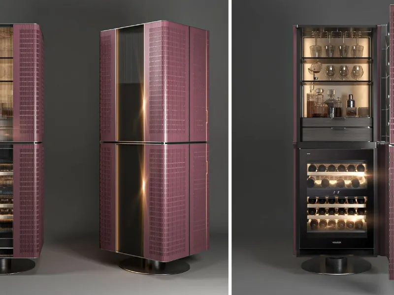 Signature Kitchen Suite - Skins Club: con vino cantina sottopiano
