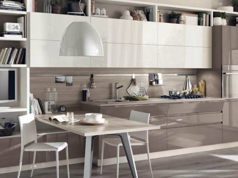 Cucina laccata Motus di Scavolini