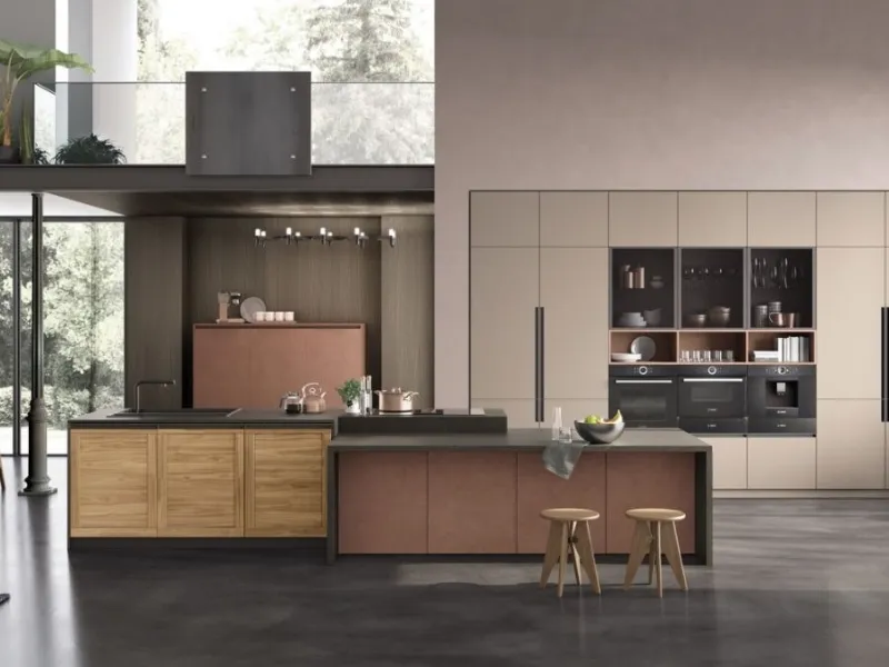 La cucina moderna Twin di Arrex