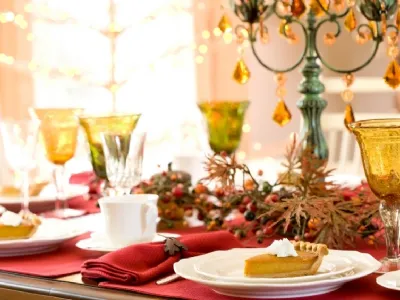 Natale tavola apparecchiata