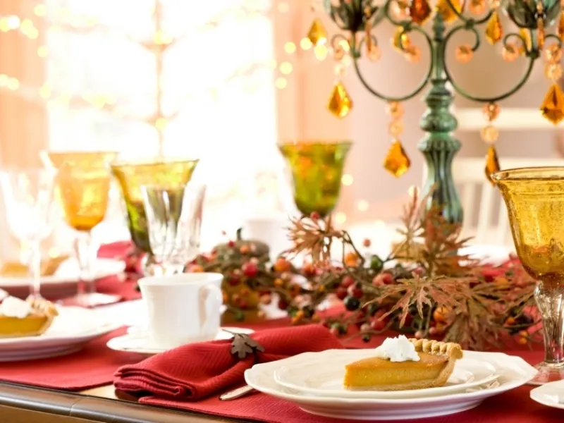 Natale tavola apparecchiata