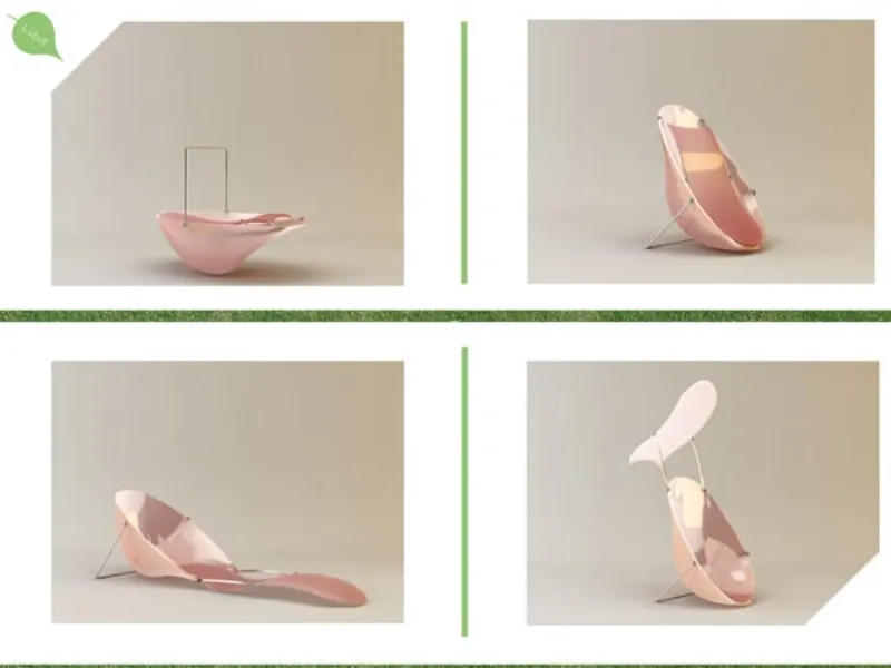 Sedia seggiolino rosa