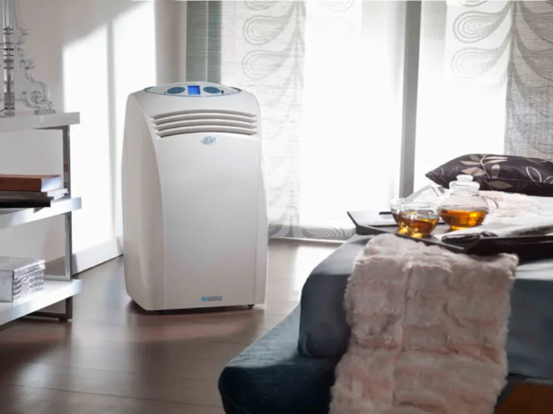 Climatizzatore portatile Olimpia in camera da letto