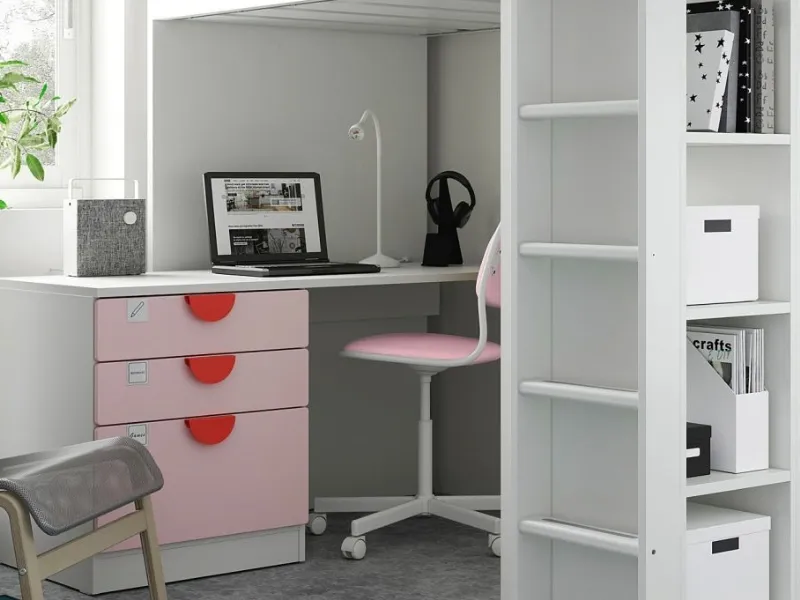 Angolo studio - soppalco Ikea Smastad