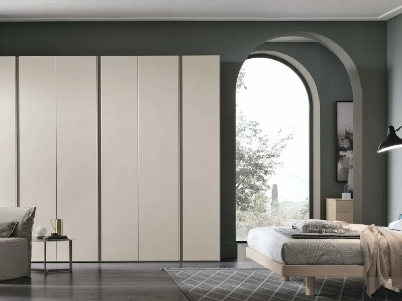 Denver di Tomasella - Ante battenti in laccato opaco bianco gesso