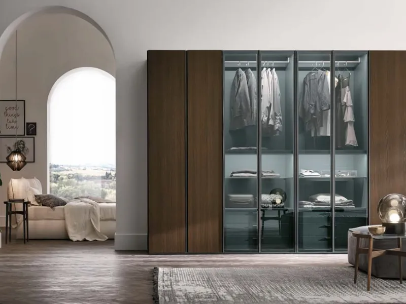 Arredo componibile in vetro Metropolis di Tomasella