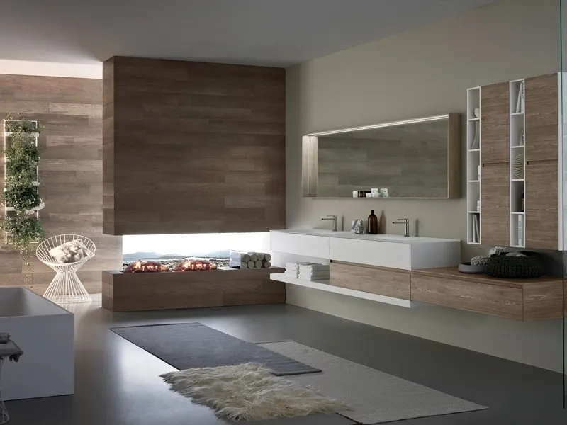 Componibilità dell'arredo bagno Nyù Aqua