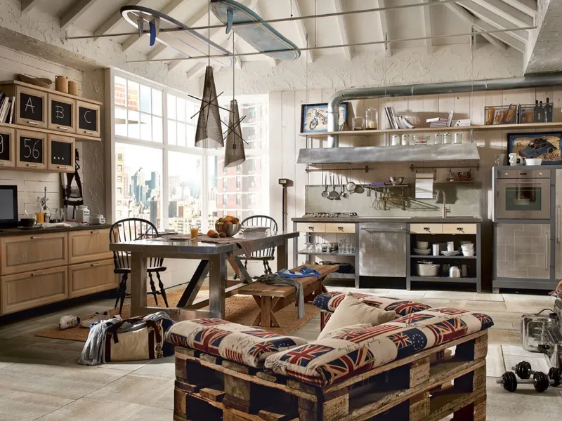 Cucina Marchi group in stile industriale