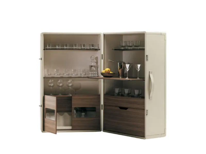 Mobile bar a forma di valigia
