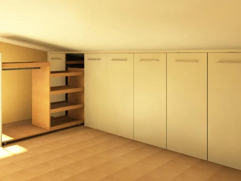 Un'altra realizzazione per mansarda firmata Falegnamerie Design