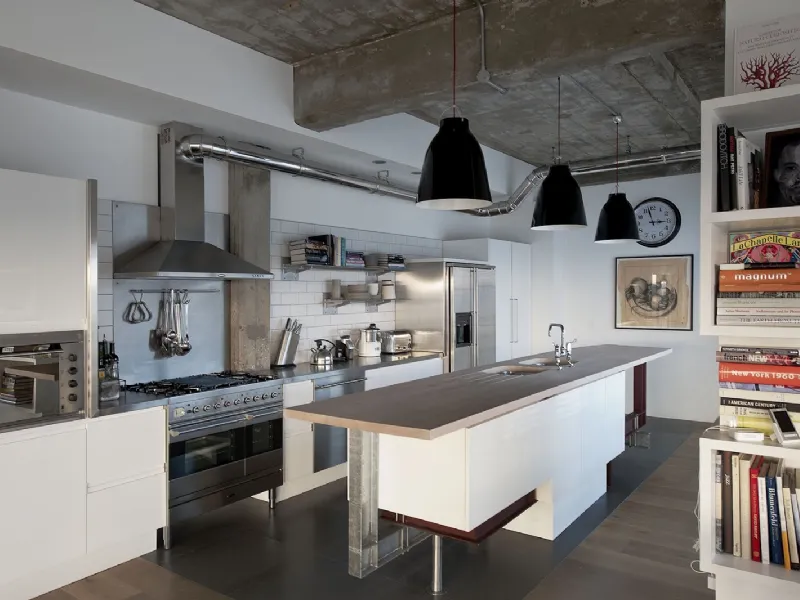 Esempio di cucina industrial style.