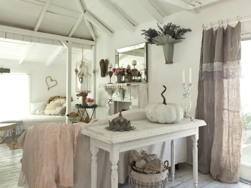 arredamento in stile country romantico