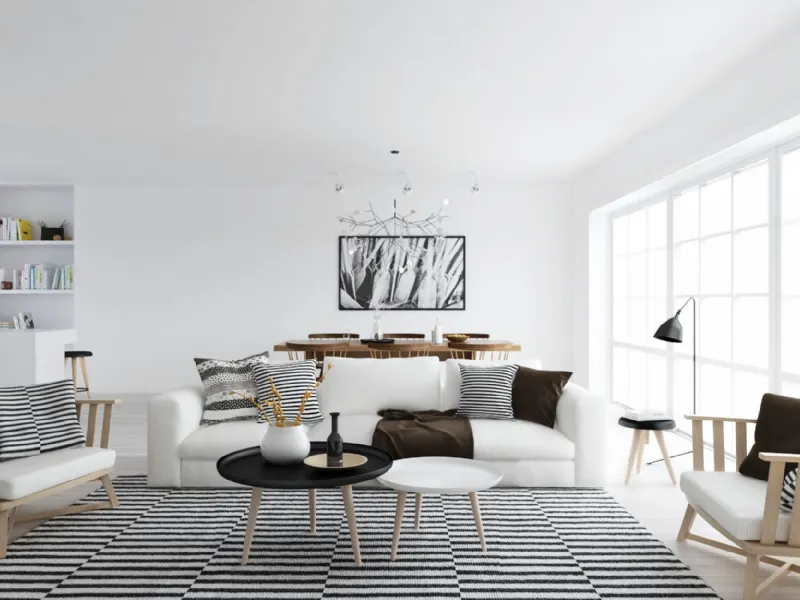 living in stile nordico atdesign