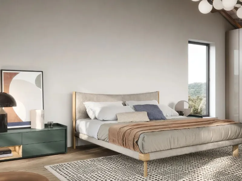 Novamobili - Letto Mizu in legno