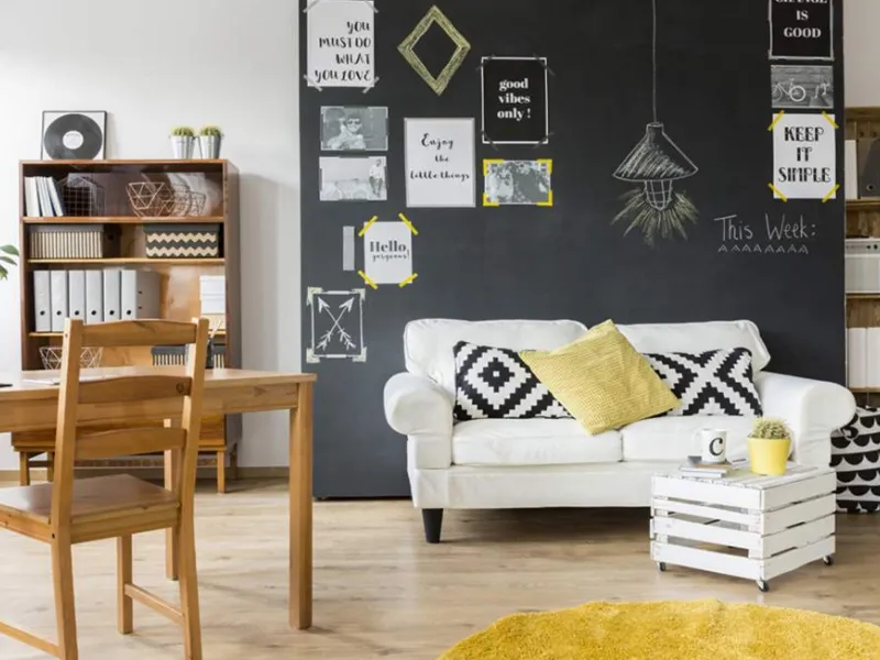Open space industrial parete scura