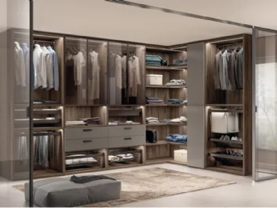 Sistema Walk-in Fluida di Scavolini