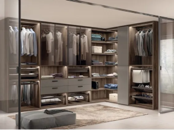 Sistema Walk-in Fluida di Scavolini