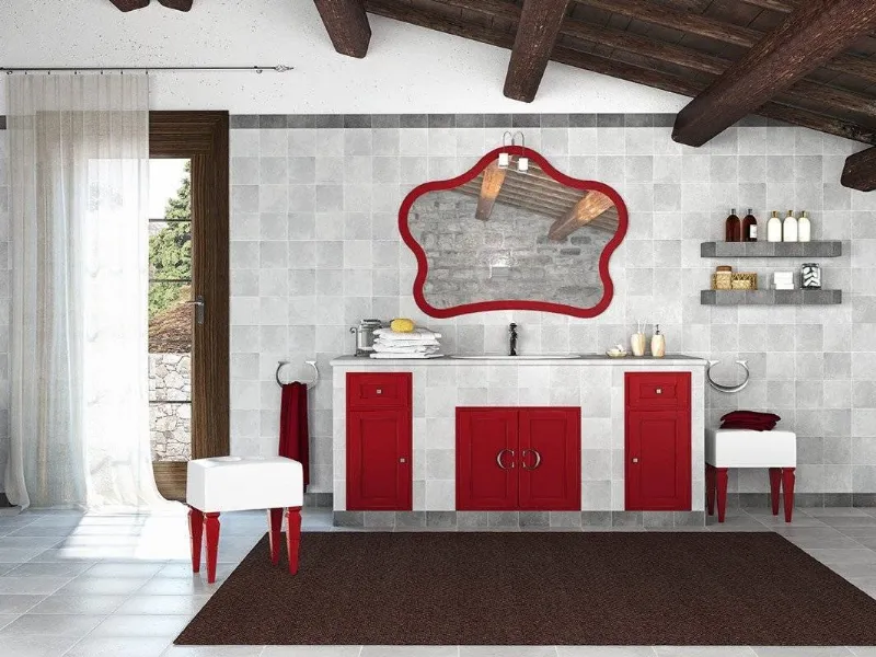 Bagno in muratura moderno Cerasa