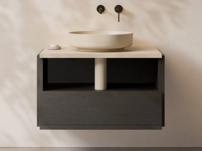Mobile lavabo Lari di Alice con lavabo in appoggio