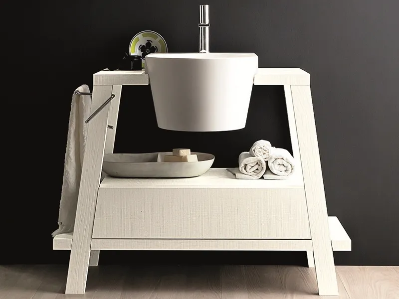 lavabo bianco novello canestro