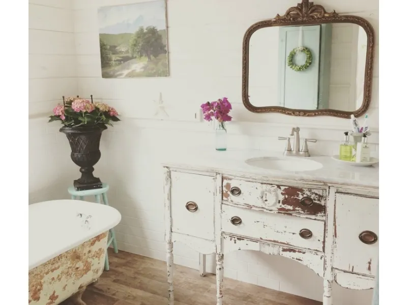 Bagno shabby chic idee