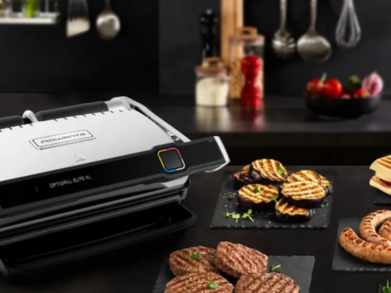 Griglia elettrica intelligente Optigrill Elite XL di Rowenta