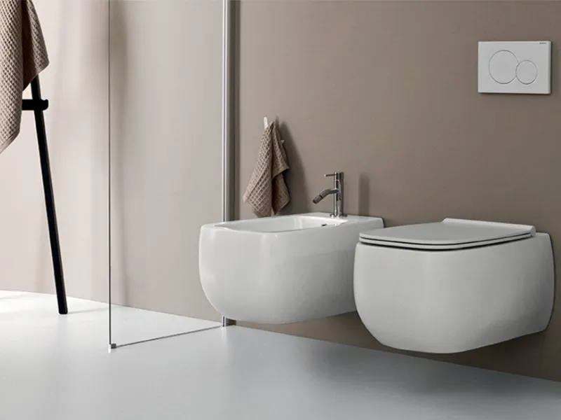 Sanitari sospesi collezione Flò di Arblu