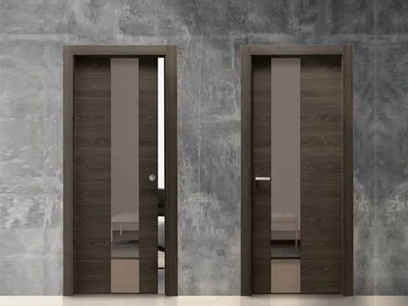 La porta in laminato Materik di Bertolotto finitura Bruno