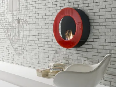 Circle di Biò fireplace si appende come un quadro