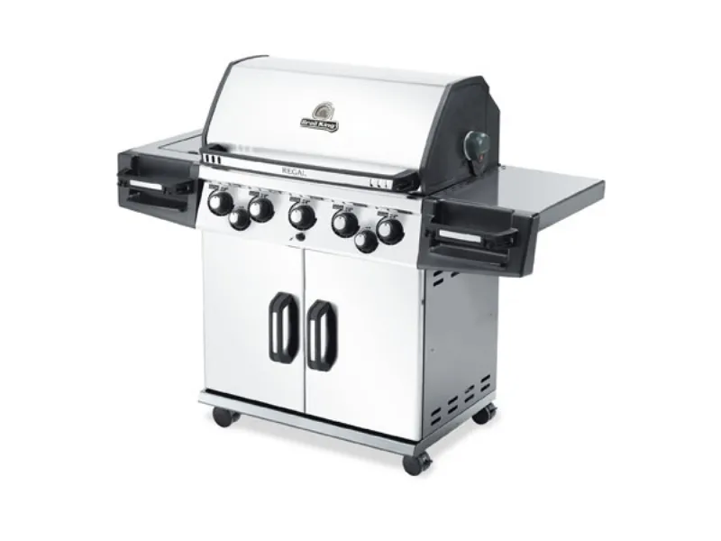 barbeuce chiuso in acciaio