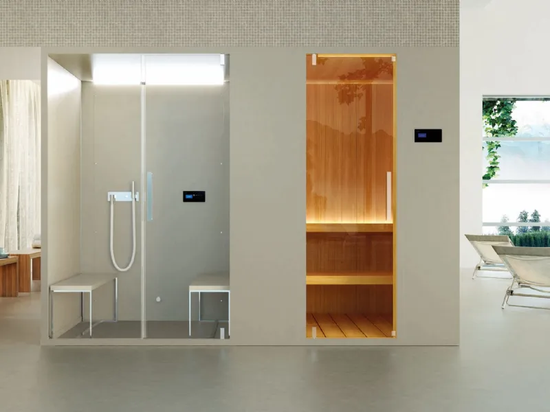 Cabine doccia attrezzate