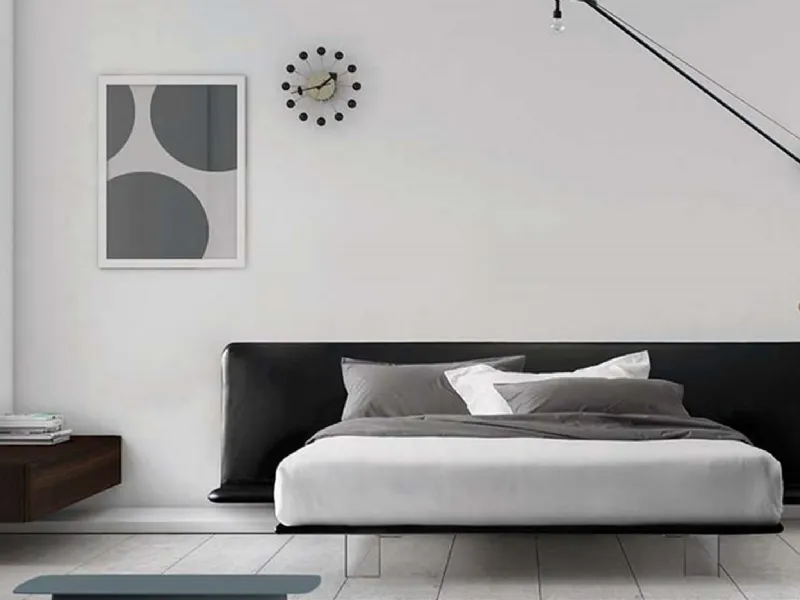 Stanza notte con letto Filo di Pianca dal design contemporaneo