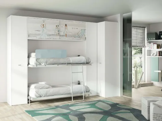 Arredamento camerette con letto a scomparsa