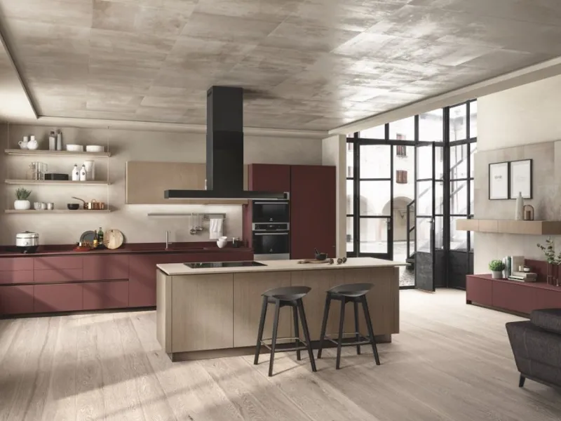 La cucina con cappa a isola LiberaMente di Scavolini