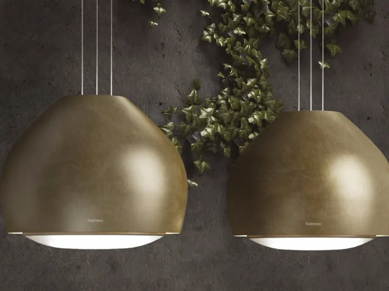 Cappa a carboni attivi ad isola con illuminazione integrata SOPHIE By Falmec