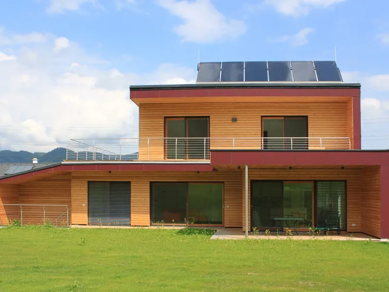 Una casa di legno ecosostenibile