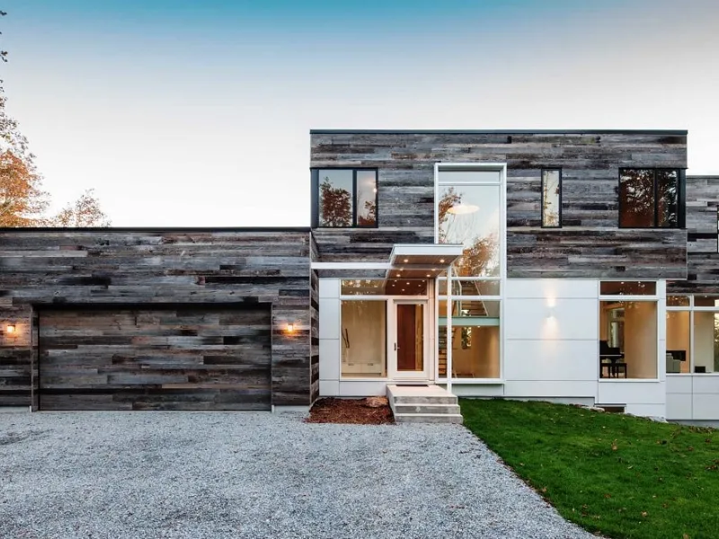 casa in legno moderna