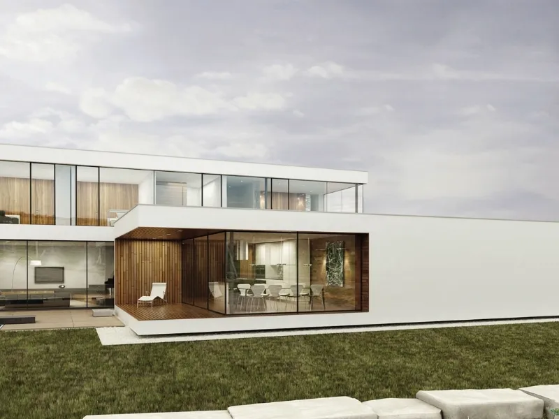 Esempio di villa prefabbricata in cemento