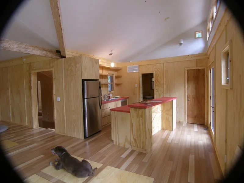 interno zona giorno casa prefabbricata ecologica