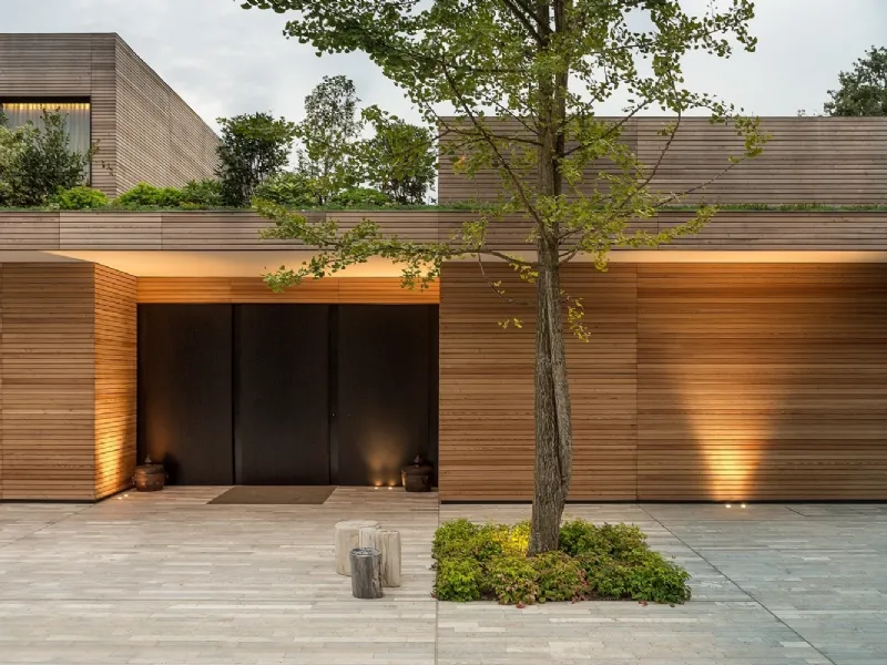 Casa prefabbricata in legno moderna
