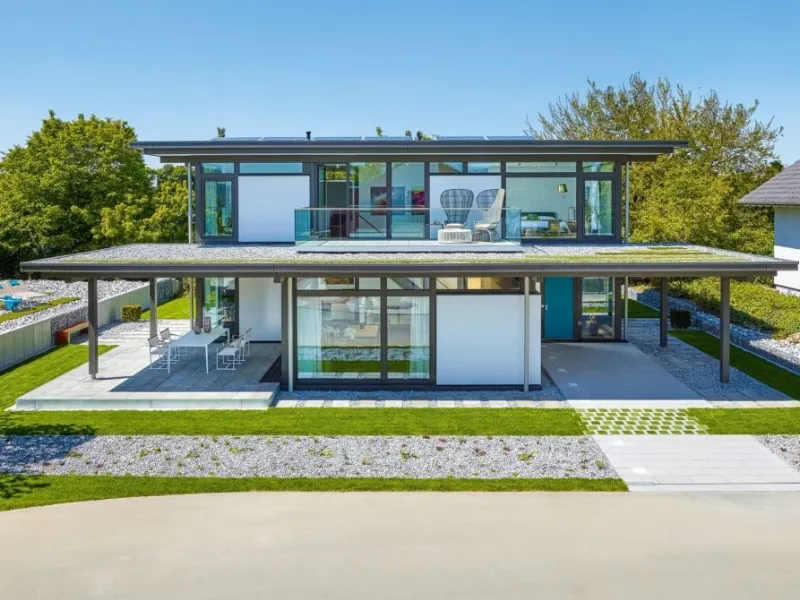 una villa unifamiliare realizzata da Huf Haus