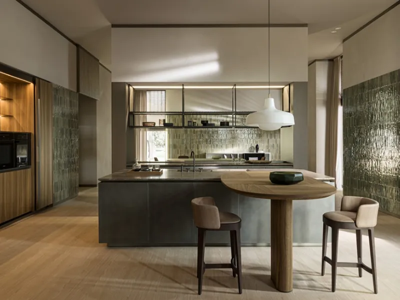 Cucina Intersection di Dada, gruppo Molteni, con certificazione di origine italiana